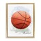 Stupell Industries Soft Pastel Basketball Floating Frame Design by Matthew Piotrowicz